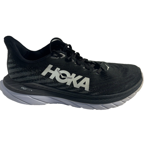 HOKA ONE ONE Mach 6 Men’s Size 10D Running Shoes Black White Lightweight Trainer - Picture 2 of 9